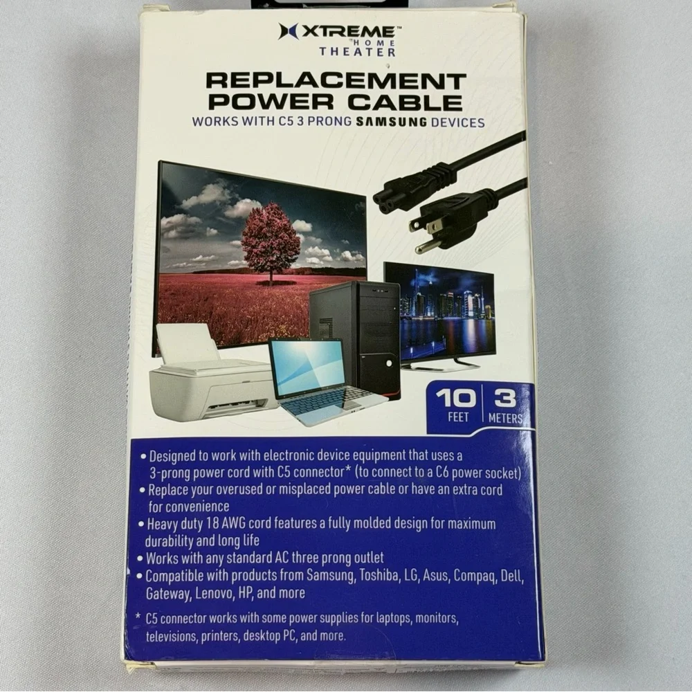 Xtreme‎ Black Replacement Power Cable